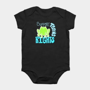 Support Trans Rights Froggie Baby Bodysuit